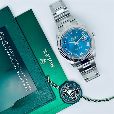 rolex datejust blau römisch|oystersteel Rolex Datejust 41.